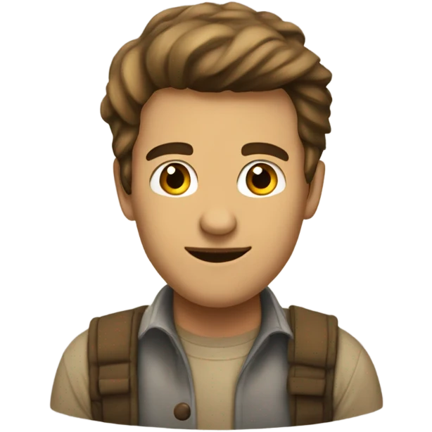 Бежевое сердце emoji
