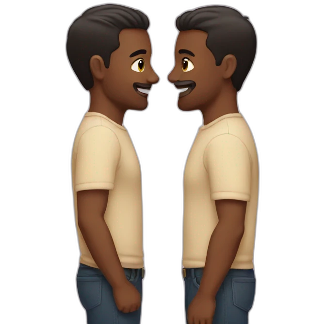 gay couple men emoji