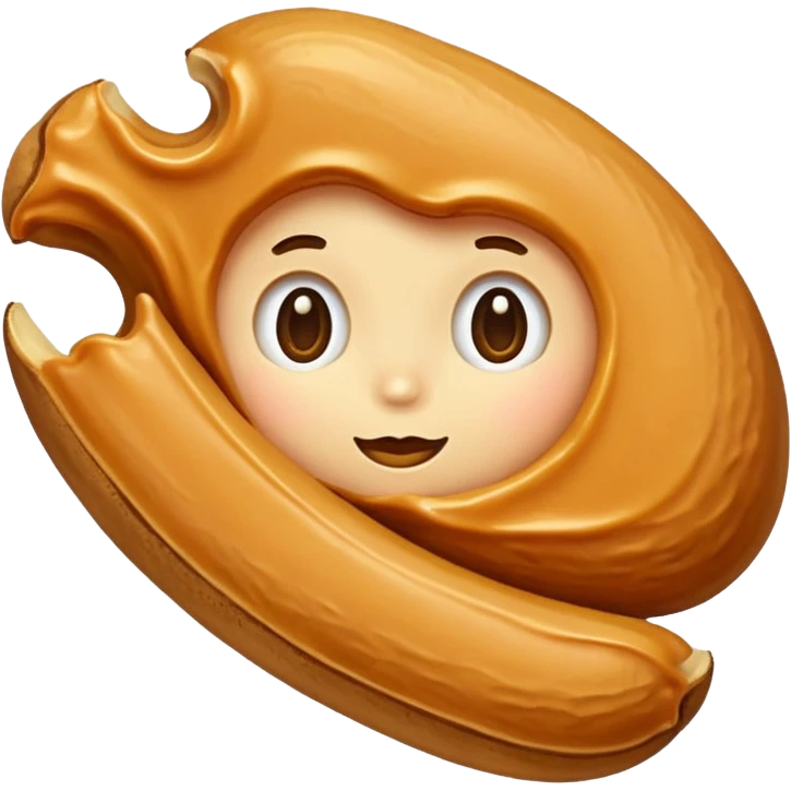 Peanut in caramel emoji