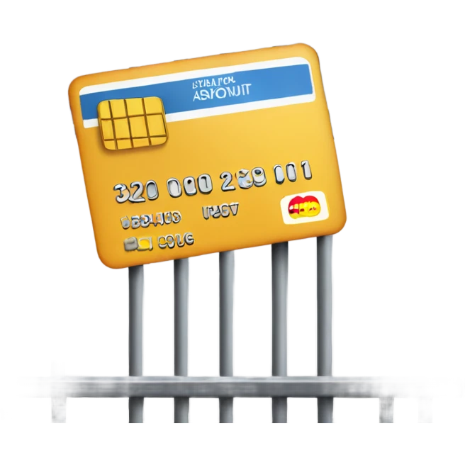 Credit card in jail emoji