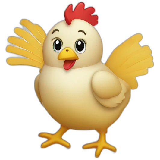 Planning calendar month with chicken emoji