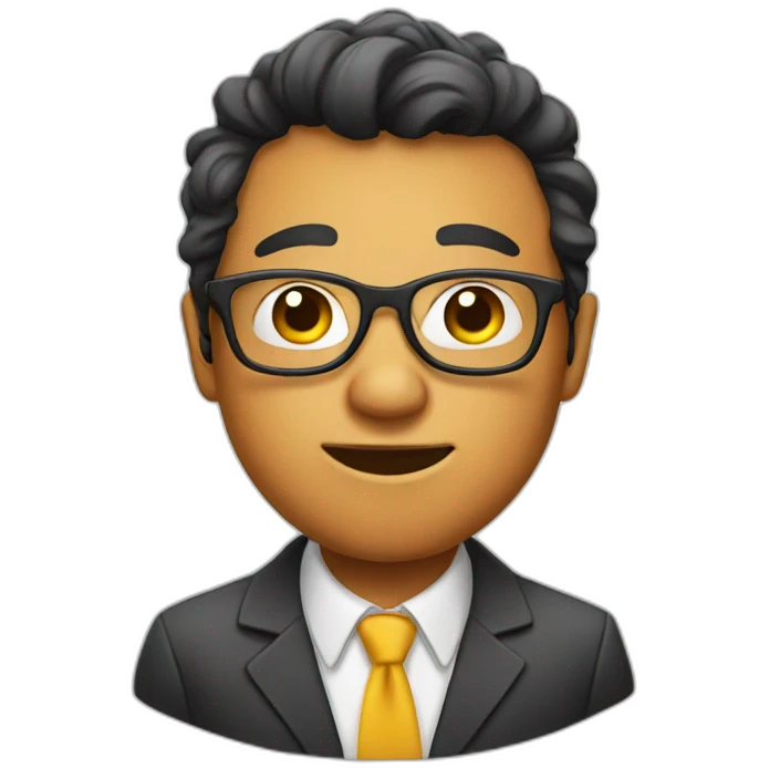 nerd with acne emoji