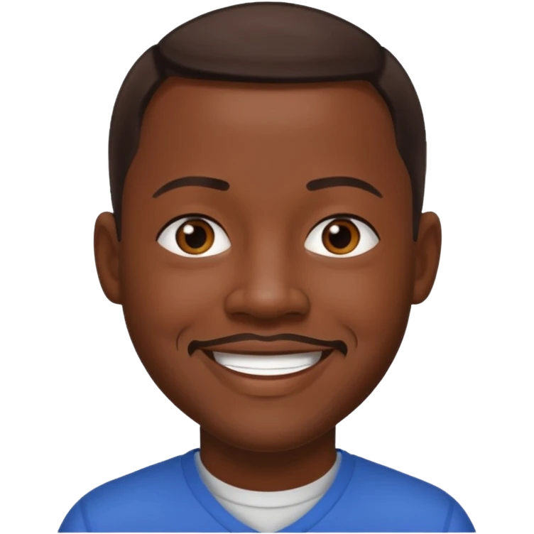 Martin Lawrence with dark brown hair emoji