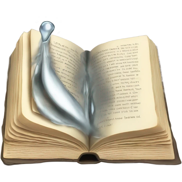 Crying book emoji