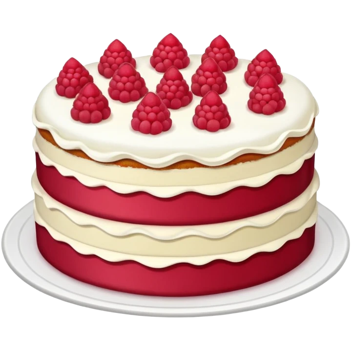 raspberry cake emoji