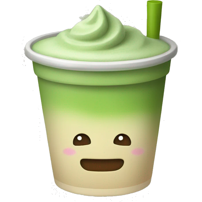 Matcha drink cup  emoji