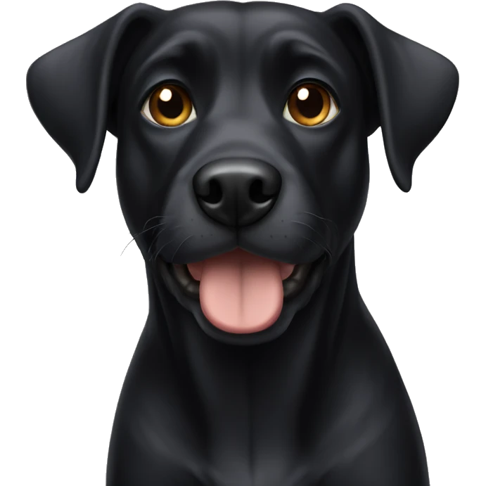 Black dog emoji