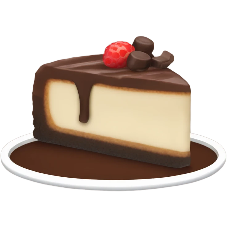chocolate cheesecake  emoji