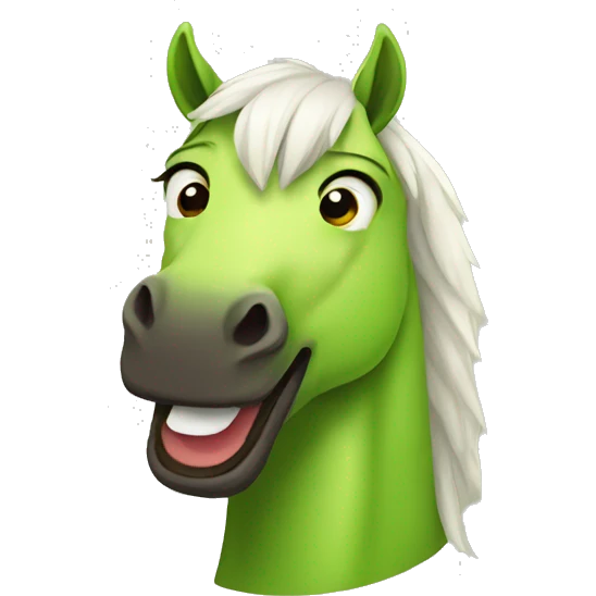 Horse avacado emoji