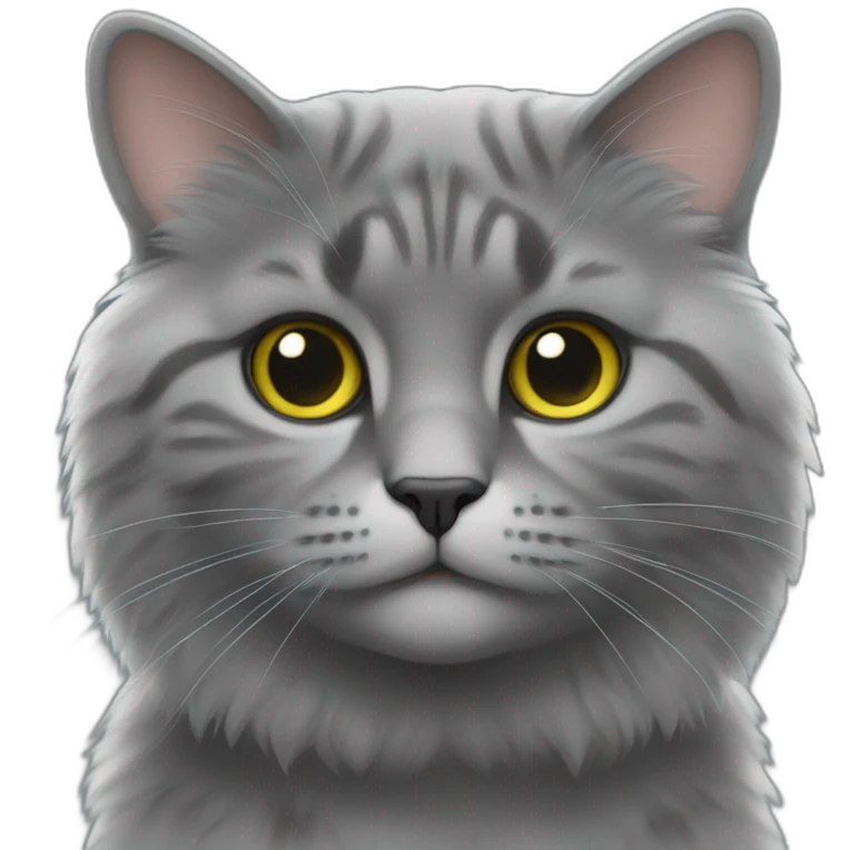 Gris du gabon sur chat emoji