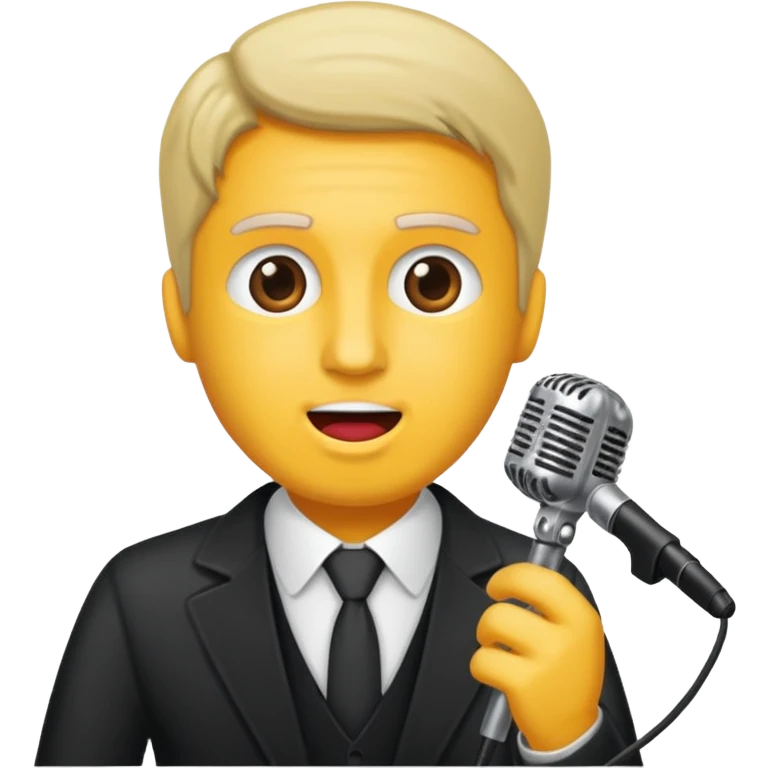 Bühne mit Sänger emoji