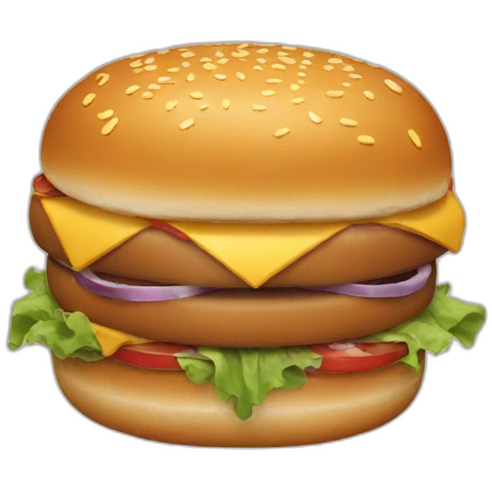 horse burger emoji