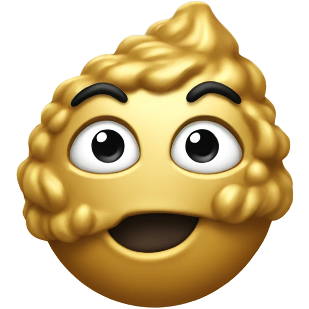 A  Gold poo  emoji