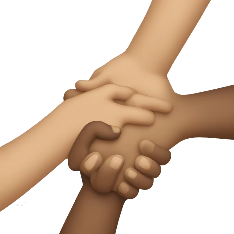 a handshake between people of two different races emoji