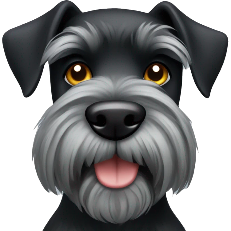 black schnauzer emoji