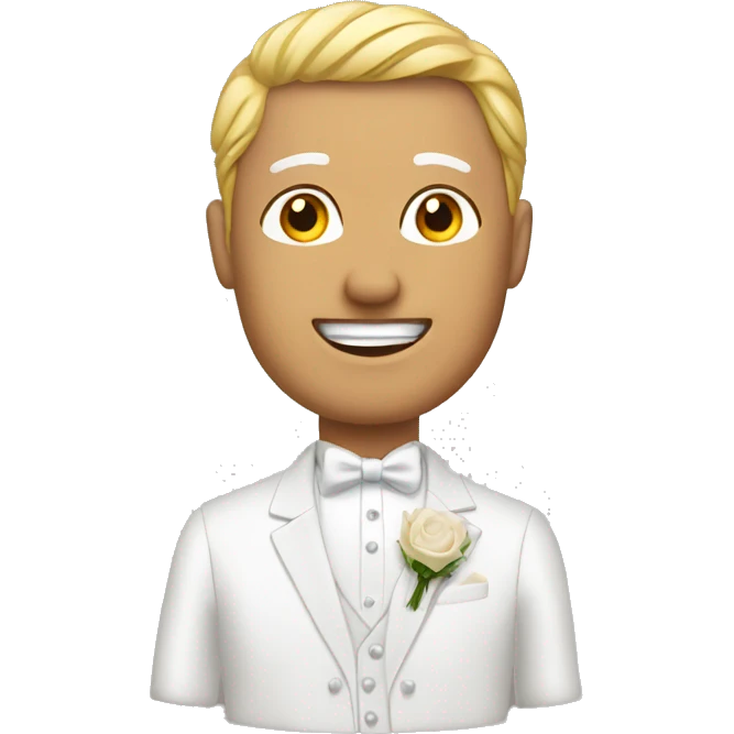 Bride man emoji