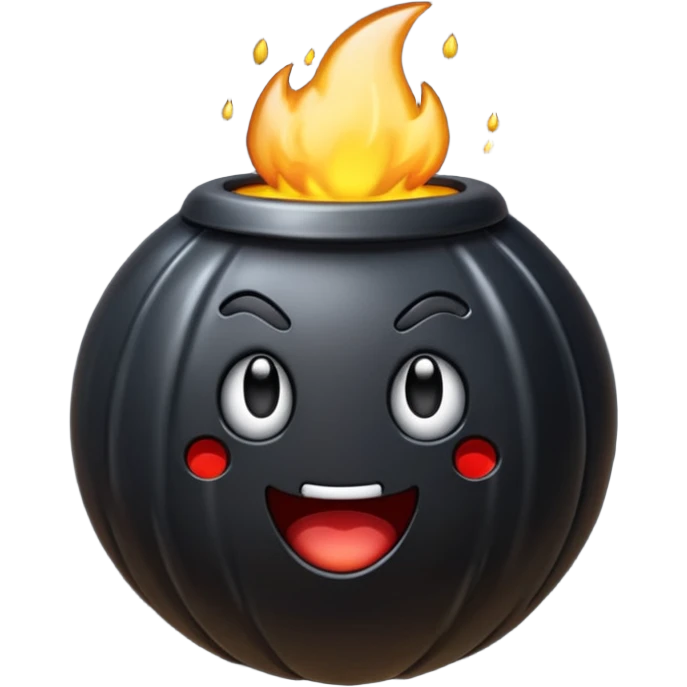 Crie um emoji de uma bomba emoji