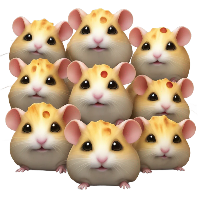 alien hamster cult with cheese  emoji