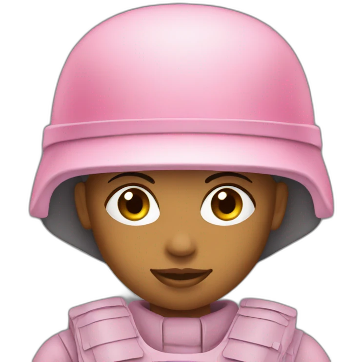Solider pink women emoji