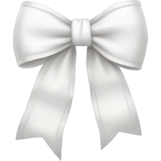 white bow emoji