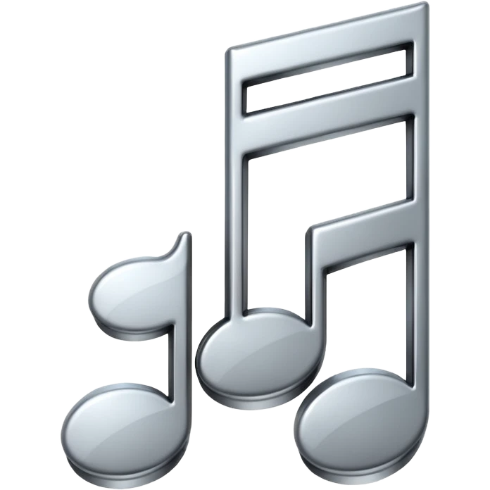mac os music note metal emoji