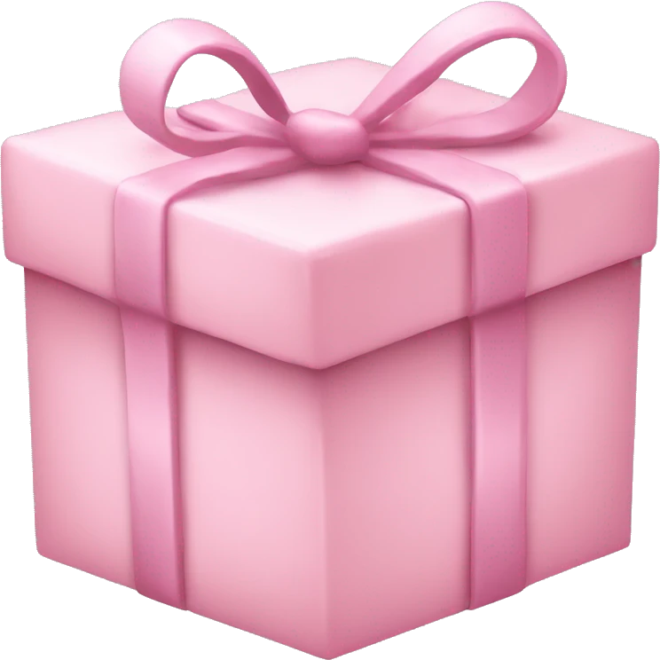 heart shaped light pink gift box emoji