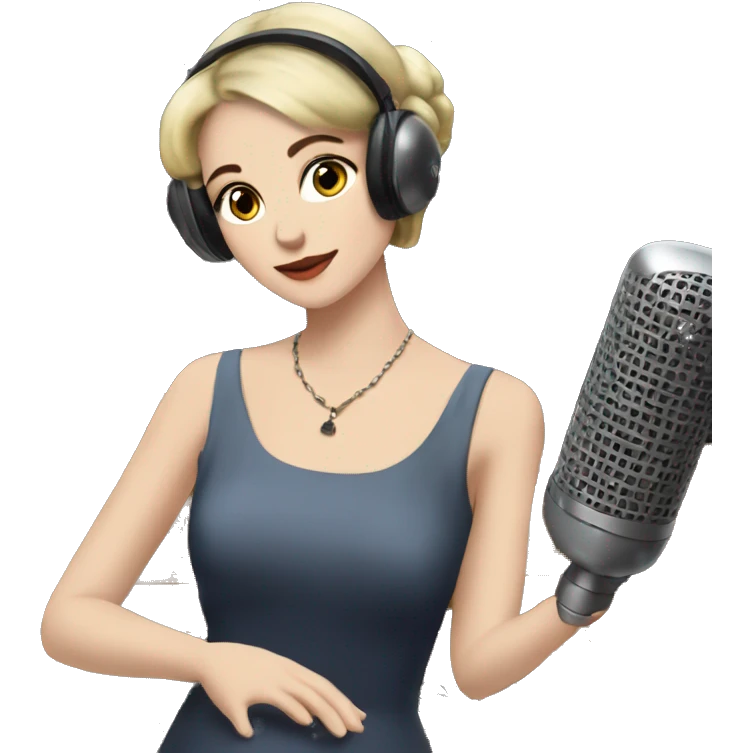 aesthetic downtonw loft girl listen music in the moonligth emoji