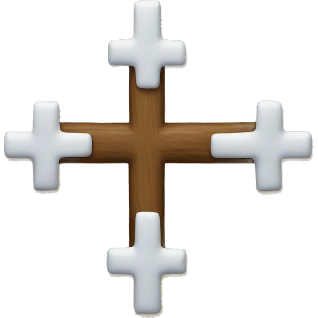 making cross emoji
