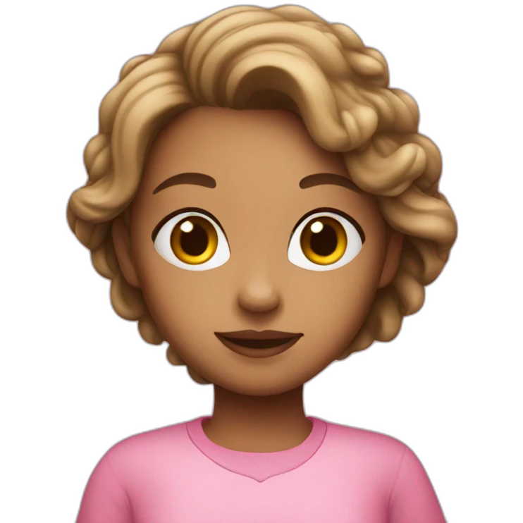girl with pink clothes emoji