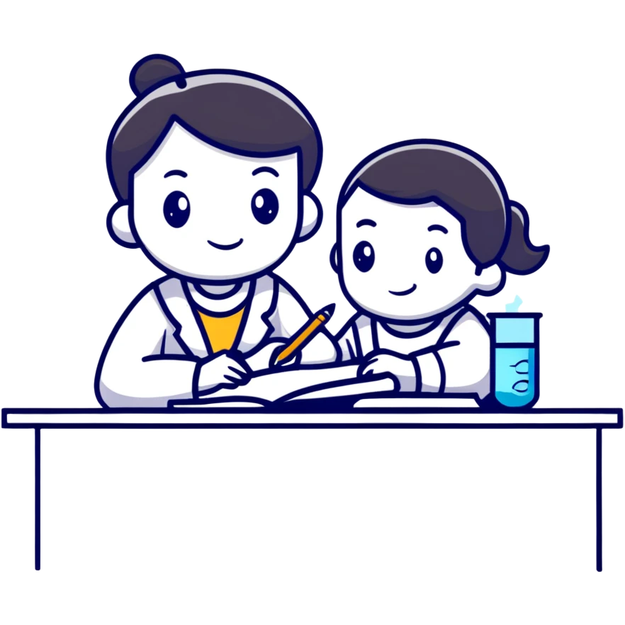 student writing a scientific paper emoji