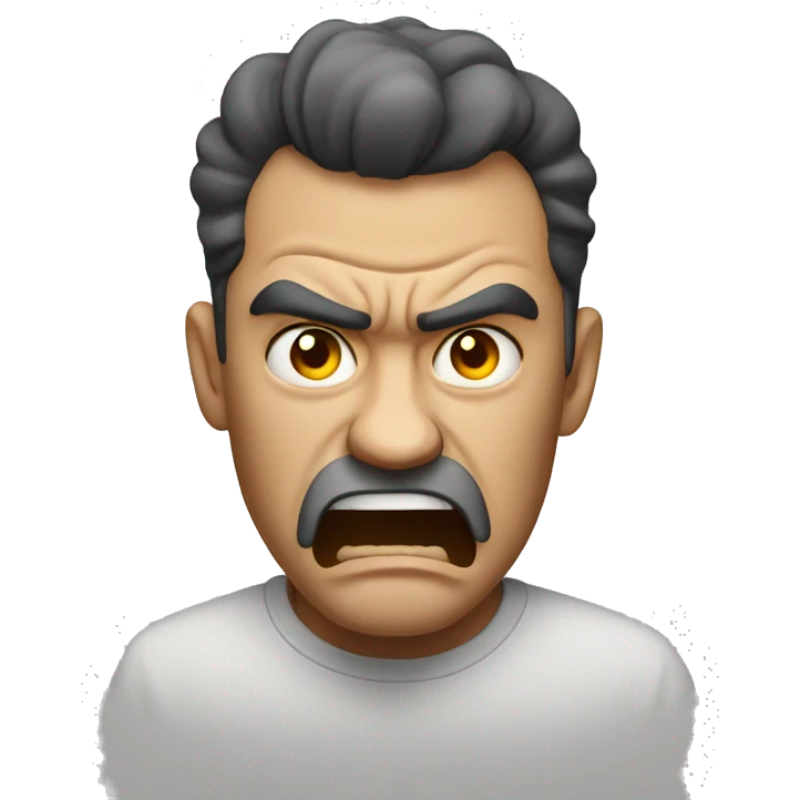 Angry man emoji