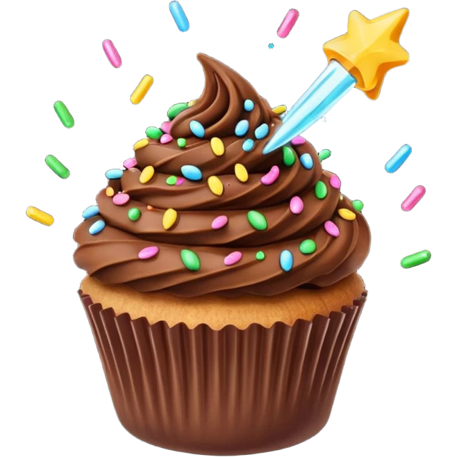 Cupcake Meteor emoji