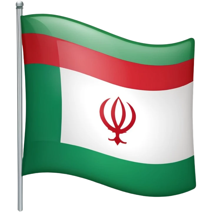 square iranian flag green white and red basic emoji