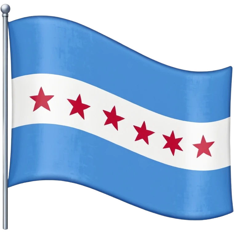 Chicago city flag emoji