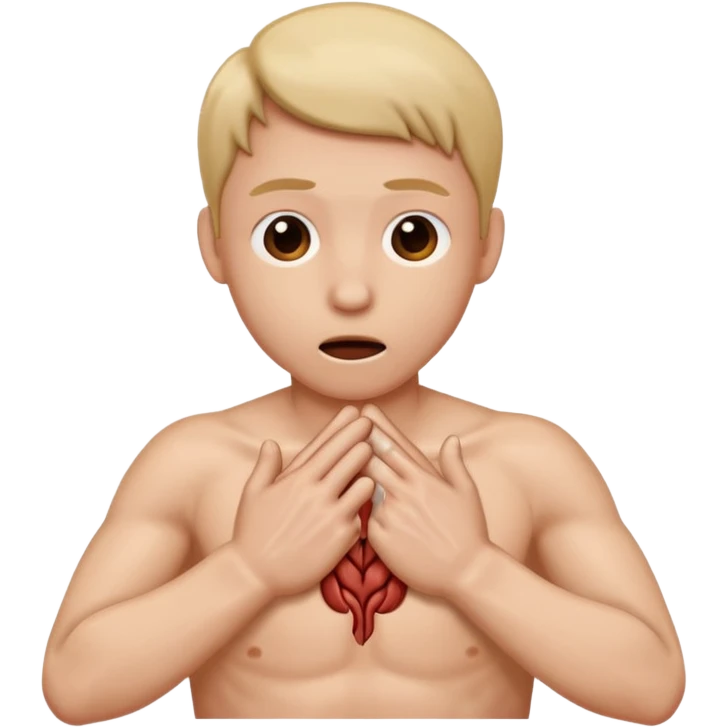 two hands making a choking gesture without a body emoji