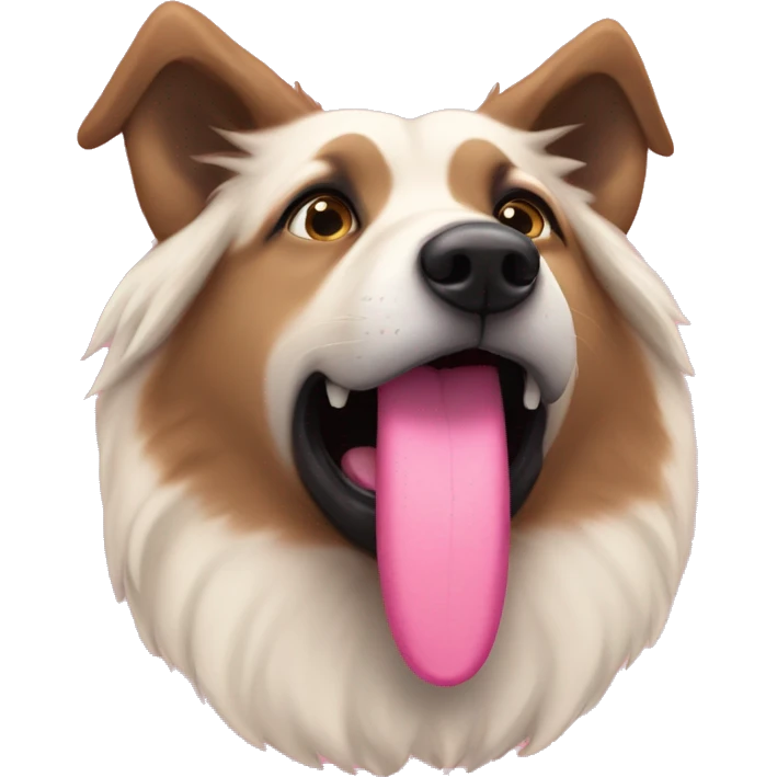 pink shep tongue emoji