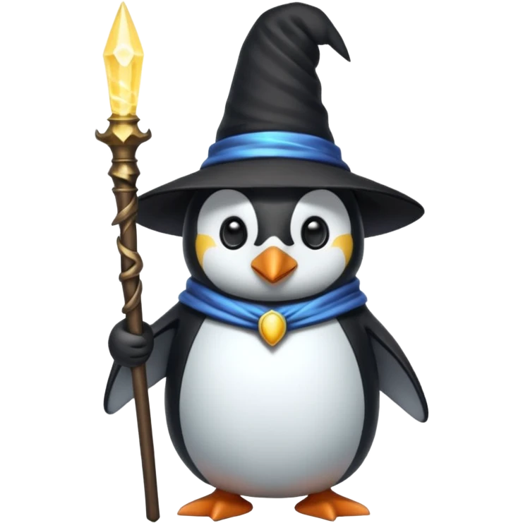 Penguin Wizard emoji