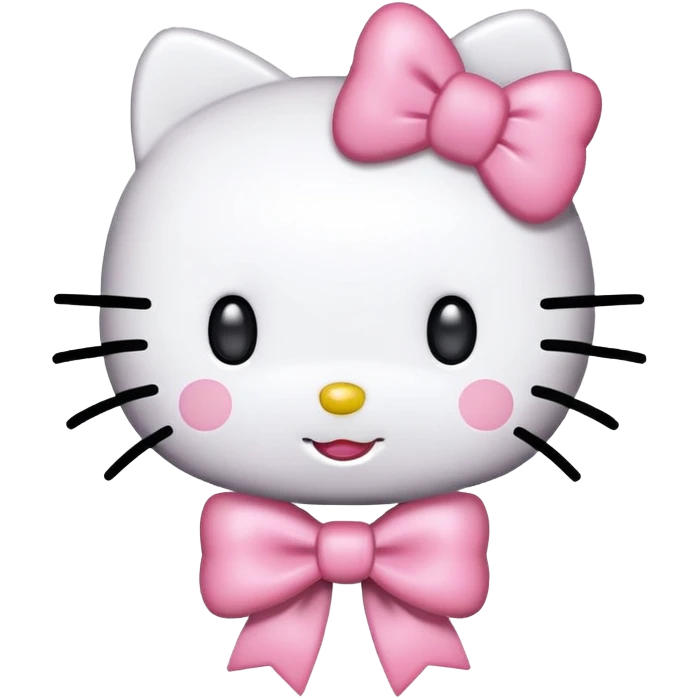Hello kitty happy emoji