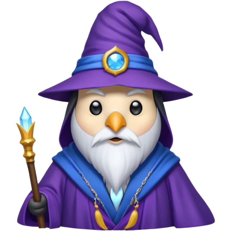 Penguin Wizard emoji