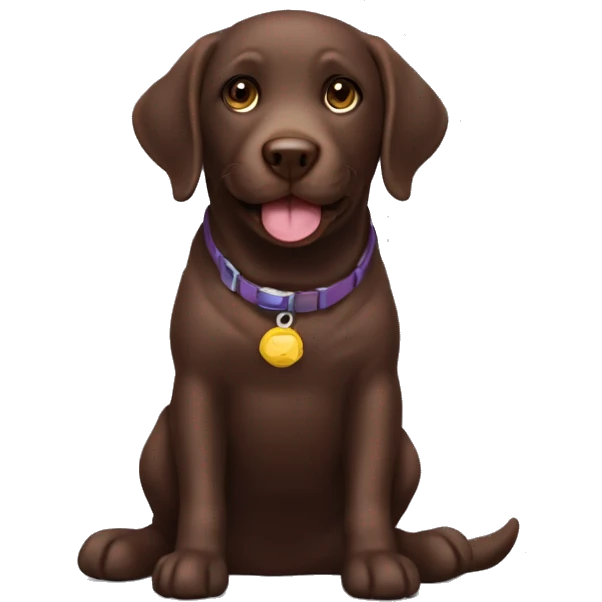 Chocolate Labrador doing play ྀིྀིྀིྀིྀི emoji