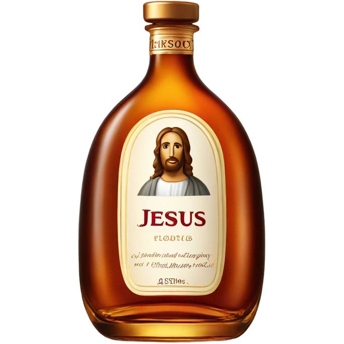 Jesus Hennessy bottle  emoji