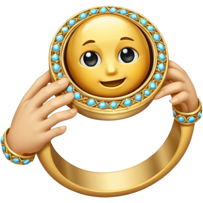 🥵+🤚+💍 emoji