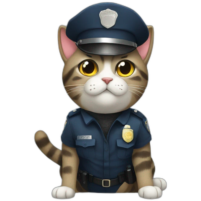 cop cat emoji