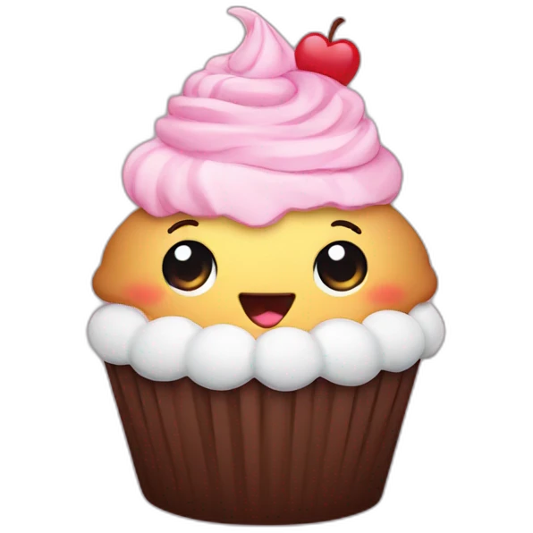 cute cupcake emoji