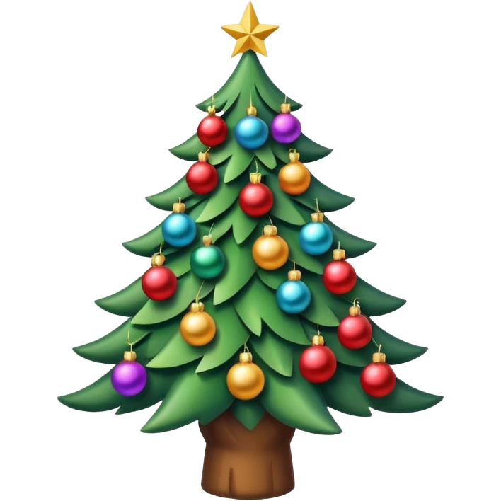 Unique Christmas tree emoji