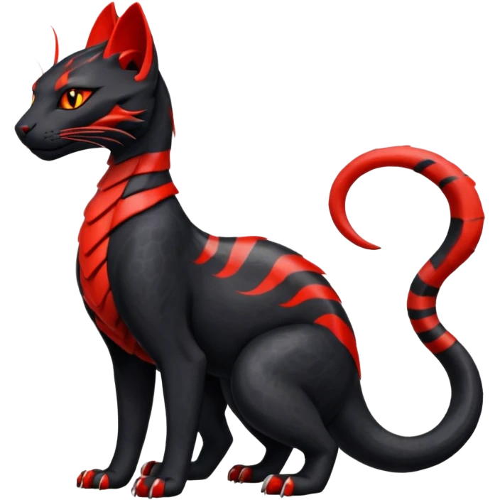 Salandit-Bastet-Fakémon-hybrid-creature (full body)  emoji