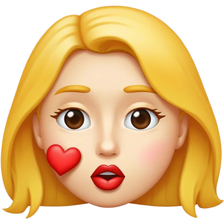 Kiss face emoji emoji