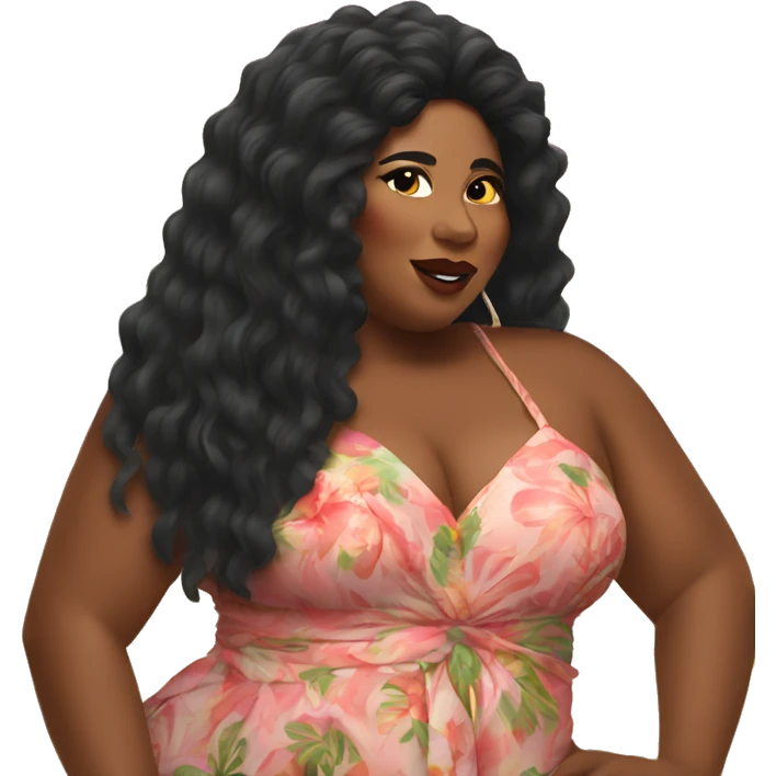 Lizzo in Hawaii  emoji