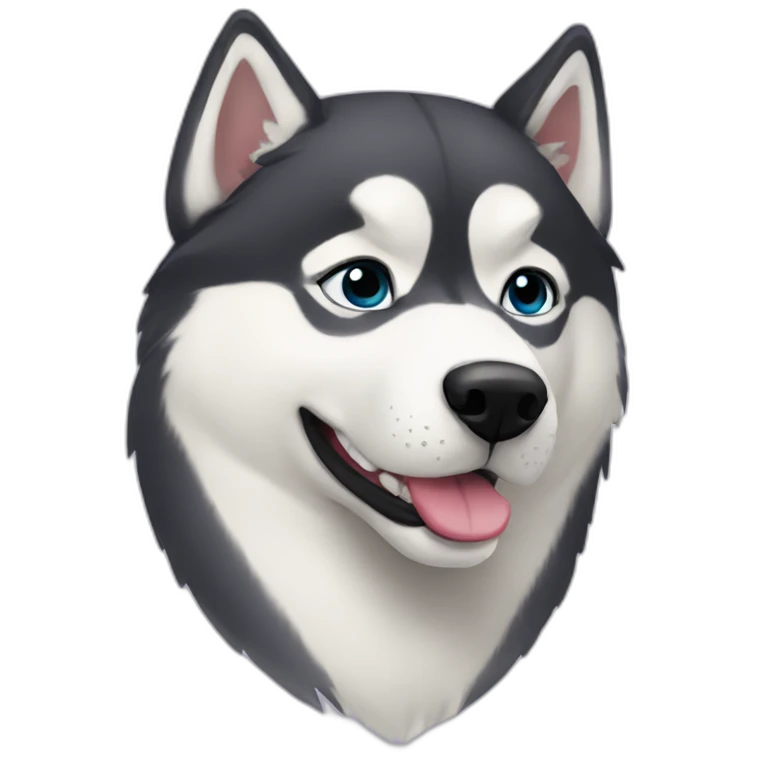 Siberian husky emoji