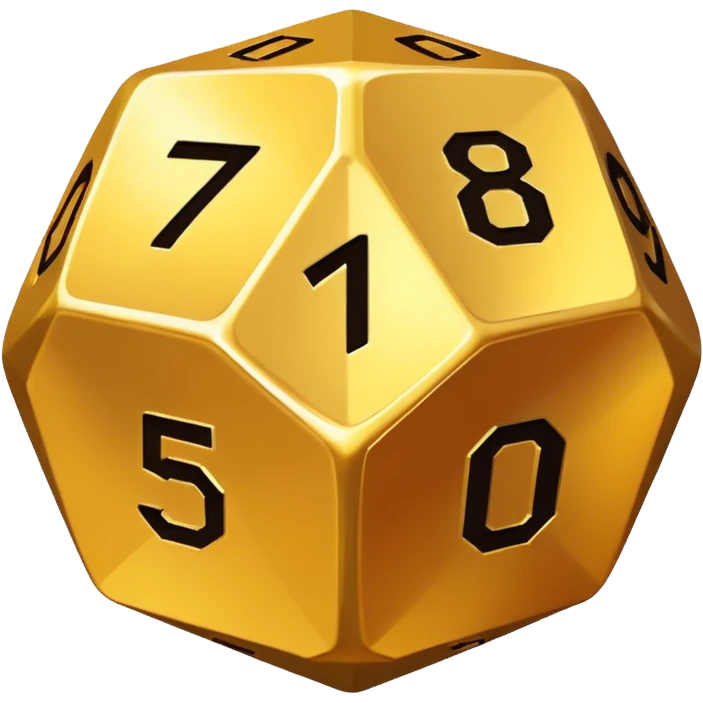 numbered dodecahedron emoji